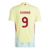 Virallinen Fanipaita Espanja Gerard Moreno 9 Vieraspelipaita Euro 2024 - Miesten